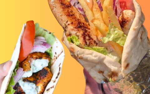 Chicken Naan Wrap